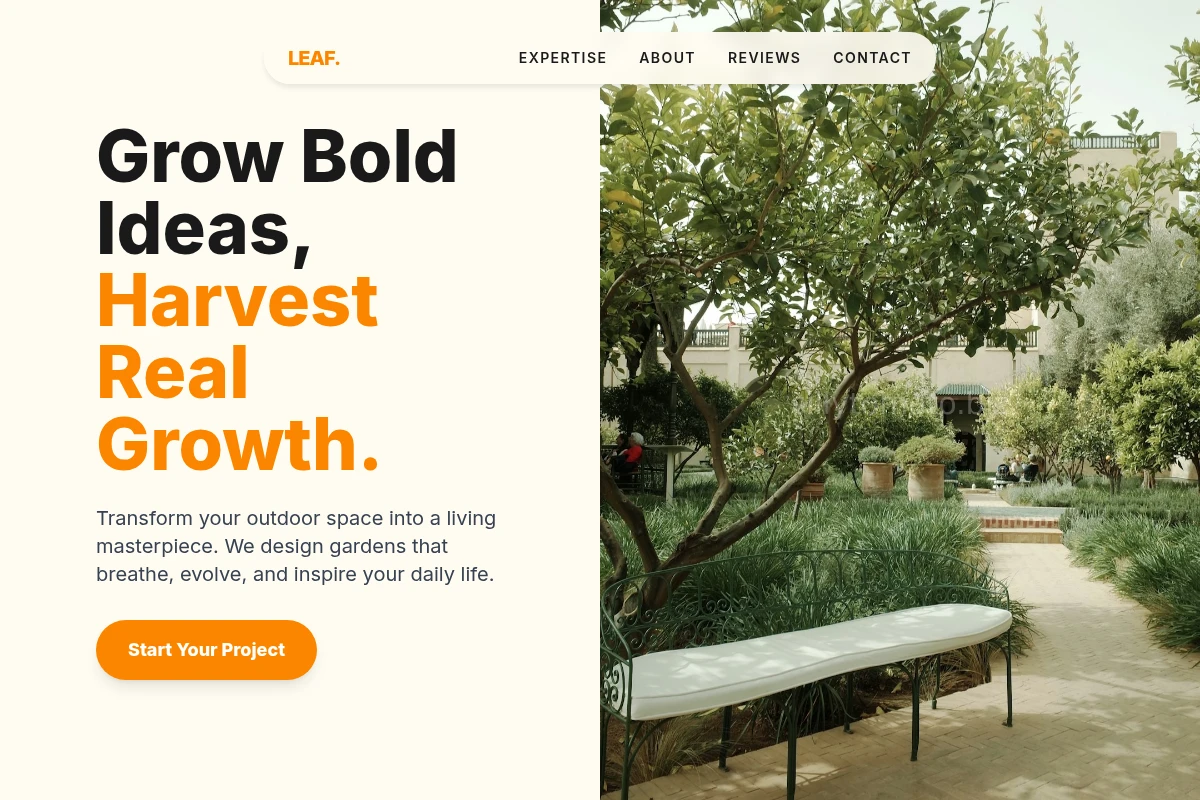 Leaf Garden Design